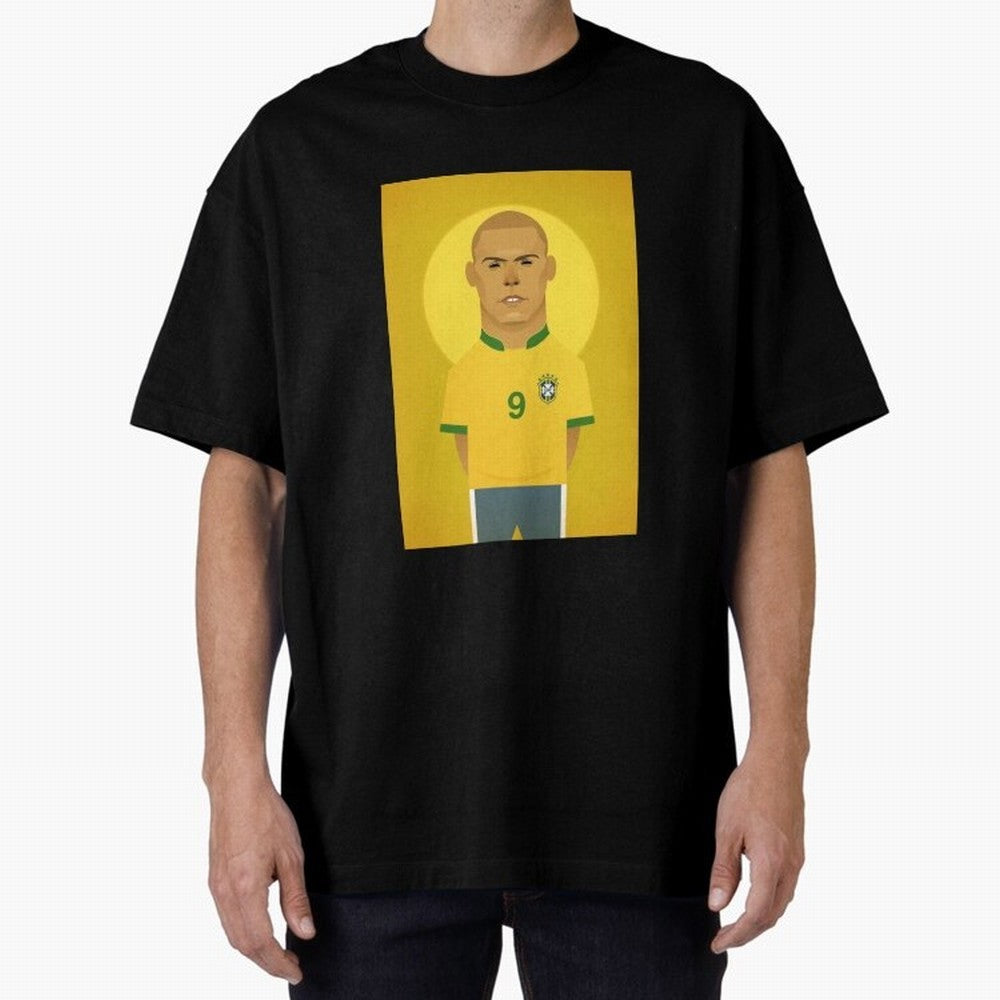 Brazilian Football Player from Milano Oversized T-Shirt Carry Match Day Hype around FIFA World Cup 2026, Cristiano Ronaldo, Haaland and CR7, Portugal, Sports Nostalgia, International Competition, Famous Players and Unforgettable Victories; Ideal