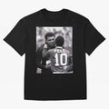 The Boxing Legend Meet The Football Legend Poster Oversized T-Shirt Feel the Heartbeat of Global Football Passion for FIFA World Cup 2026, Made for Messi, CR7 and Mbappe, Netherlands, Supporter Pride, Iconic Celebrations, Legendary Names and Global