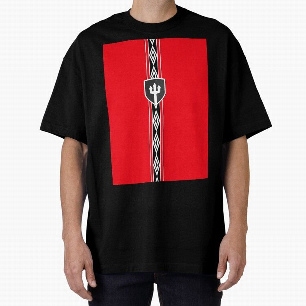Unofficial Manchester United Treble Winning Jersey Oversized T-Shirt Bring a Vintage Feel to Global Football Passion for FIFA World Cup 2026 Group Stage, Driven by Mbappe and Neymar, Argentina and Brazil, Championship Spirit, Famous Goals, Roaring