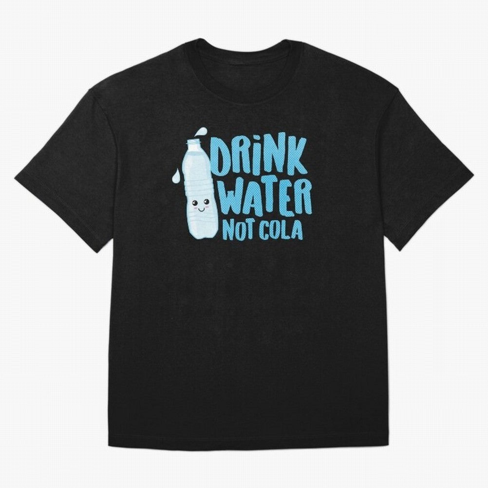 Drink Water Not Cola Kawaii Water Bottle? Oversized T-Shirt Bring International Match Energy to Global Football Passion for FIFA World Cup 2026 USA Canada Mexico, Inspired by Haaland, Brazil, Football Festival Excitement, Trophy Ambitions, Country