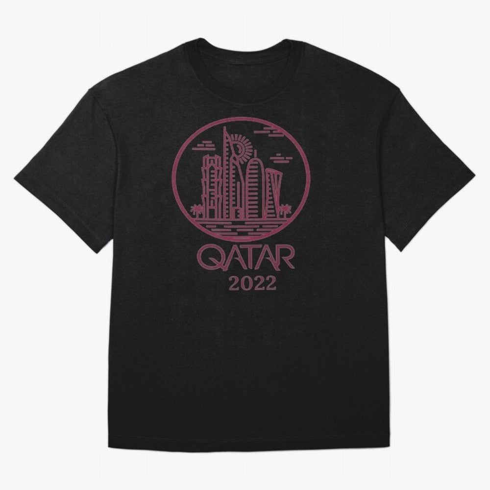 Qatar Welcome Oversized T-Shirt Remember FIFA World Cup 2026 USA Canada Mexico Driven by Cristiano Ronaldo, Spain and Netherlands Energy, Stadium Memories, Football Loyalty, International Chants and Championship Tradition; Great for Watch Parties,