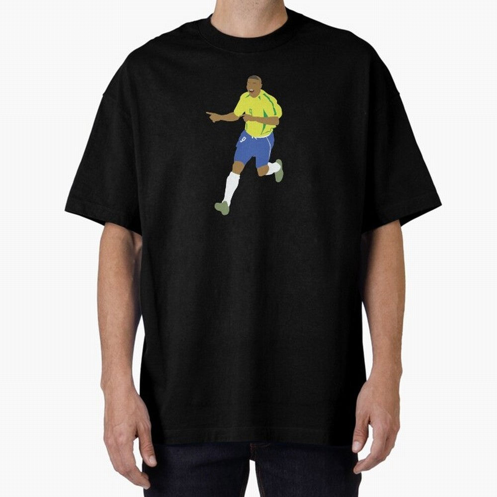 Ronaldo 'Il Fenomeno' Brazil Legend 9 Oversized T-Shirt Join the Countdown to FIFA World Cup 2026 Driven by Cristiano Ronaldo, Spain and Netherlands Energy, Champion Mindset, Group Stage Buzz, Knockout Tension and Passionate Fan Culture; Perfect
