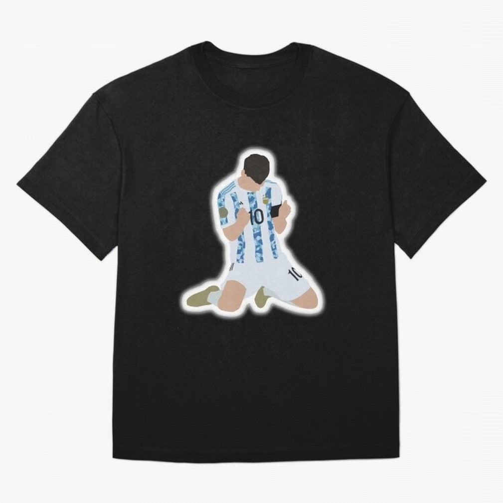 Messi Art Illustration Essential T-Shirt Support Your Favorite Stars during Global Football Passion for FIFA World Cup 2026, Centered on Mbappe, Brazil, Portugal and Argentina, Global Supporter Spirit, Legendary Goals, National Colors and