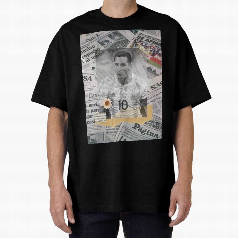 Lionel Messi The Greatest Oversized T-Shirt Feel FIFA World Cup 2026 Group Stage Spirit, Built around Spain, Messi, Neymar and Mbappe, Stadium Chants, National Pride, Trophy Dreams and Unforgettable Football Memories; Created for Match Day Parties,