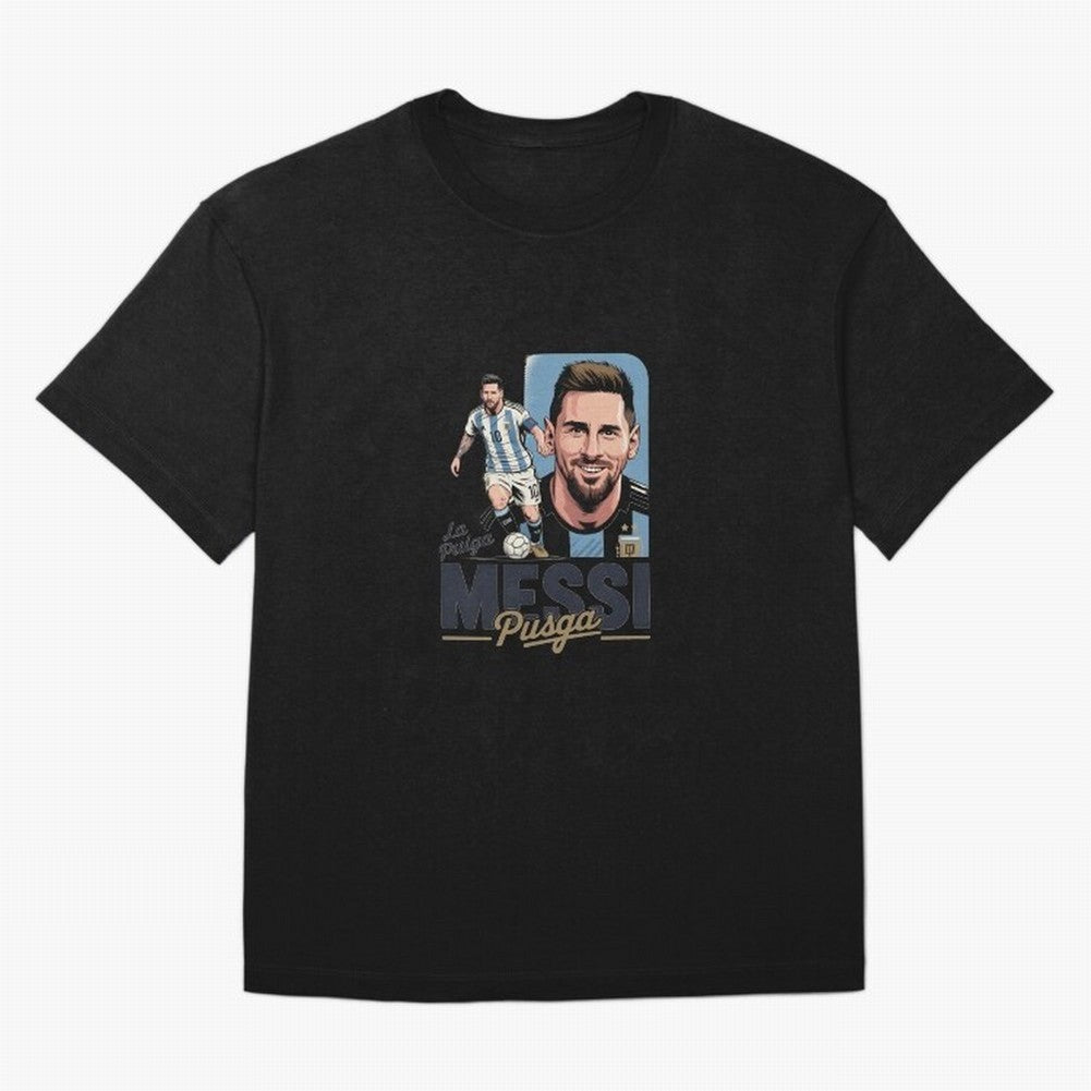 Lionel Messi Argentinian La Pulga Oversized T-Shirt Show Your Love for Global Football Passion for FIFA World Cup 2026, Celebrating Cristiano Ronaldo, Brazil, Portugal and Argentina, Supporter Pride, Iconic Celebrations, Legendary Names and Global
