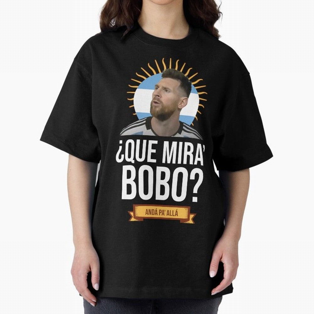 What are you looking at silly? Go there - meme Black Classic T-Shirt Support the Legends of FIFA World Cup 2026 Group Stage Capturing Messi, CR7 and Mbappe, Argentina Energy, Champion Mindset, Group Stage Buzz, Knockout Tension and Passionate Fan