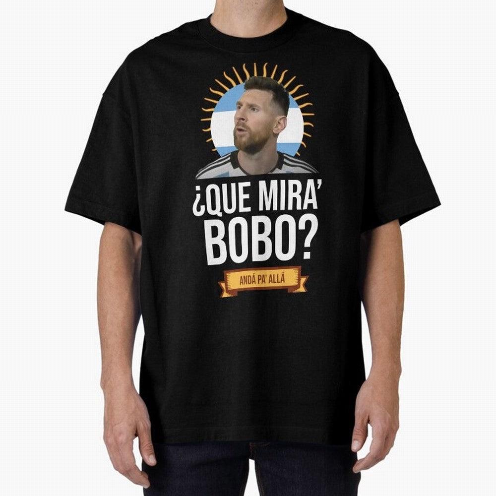 What are you looking at silly? Go there - meme Black Classic T-Shirt Support the Legends of FIFA World Cup 2026 Group Stage Capturing Messi, CR7 and Mbappe, Argentina Energy, Champion Mindset, Group Stage Buzz, Knockout Tension and Passionate Fan