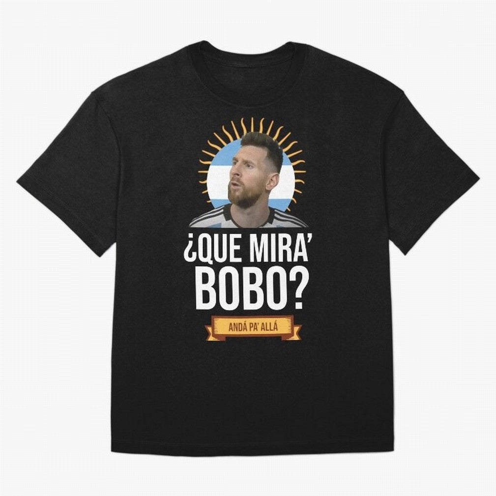What are you looking at silly? Go there - meme Black Classic T-Shirt Support the Legends of FIFA World Cup 2026 Group Stage Capturing Messi, CR7 and Mbappe, Argentina Energy, Champion Mindset, Group Stage Buzz, Knockout Tension and Passionate Fan
