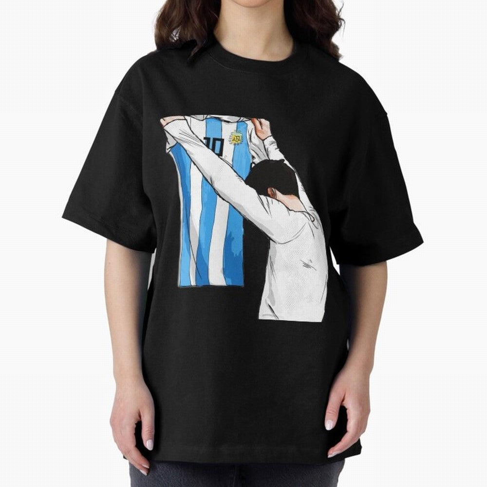 Lionel Messi holding his shirt, Argentina copa america Classic T-Shirt Celebrate the Biggest Stage of FIFA World Cup 2026 Group Stage for Fans of Cristiano Ronaldo, Haaland and CR7 and Portugal, Bringing Championship Spirit, Famous Goals, Roaring