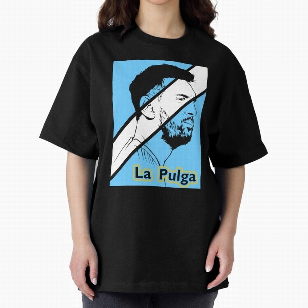 L Messi - Iconic Oversized T-Shirt Show Your Love for Global Football Passion for FIFA World Cup 2026 Group Stage, Celebrating CR7 and Messi, Brazil, Fan Favorite Moments, National Team Passion, Big Match Drama and Soccer History; Perfect for