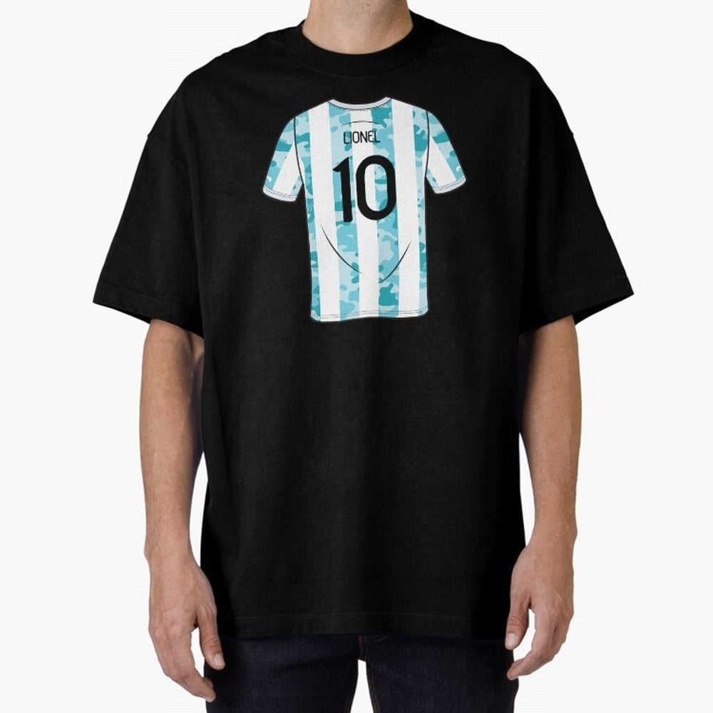 Jersey Illustration LeoMessi Classic T-Shirt Celebrate Classic Football Spirit in FIFA World Cup 2026 Group Stage Inspired by Neymar, Haaland and Cristiano Ronaldo, England, France and Netherlands Energy, Retro Football Energy, Iconic Rivalries,