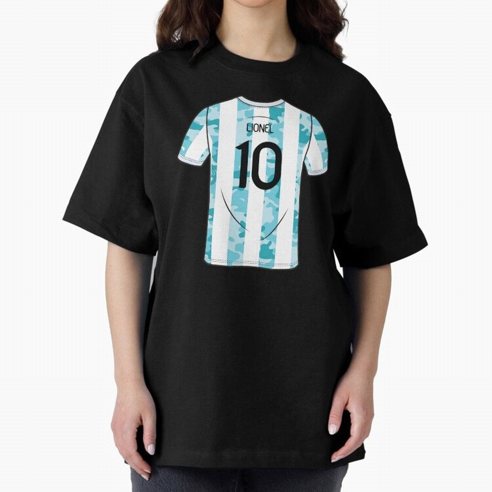 Jersey Illustration LeoMessi Classic T-Shirt Celebrate Classic Football Spirit in FIFA World Cup 2026 Group Stage Inspired by Neymar, Haaland and Cristiano Ronaldo, England, France and Netherlands Energy, Retro Football Energy, Iconic Rivalries,