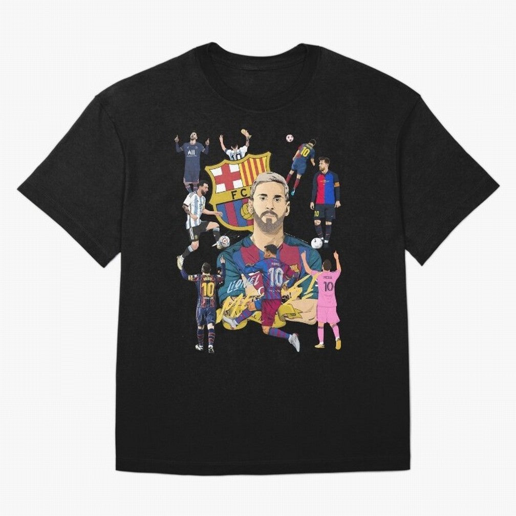 MESSI10 Oversized T-Shirt Live for the Drama of FIFA World Cup 2026 USA Canada Mexico Spirit, Inspired by Argentina, France and Brazil, CR7 and Messi, Retro Football Energy, Iconic Rivalries, Trophy Chase Drama and Stadium Atmosphere; Great for