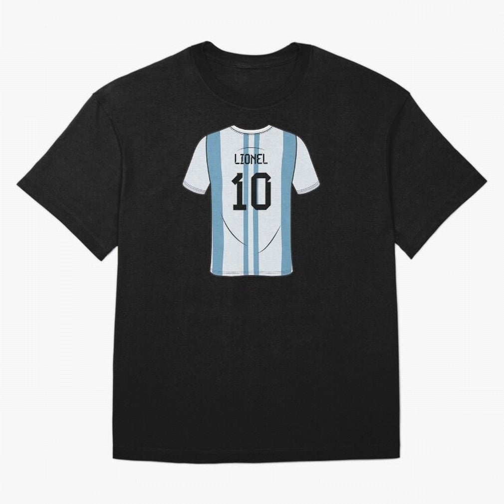 LeoMessi Jersey Illustration 2022 Oversized T-Shirt Keep Football History Alive during FIFA World Cup 2026 Group Stage Connected to Cristiano Ronaldo, Haaland and CR7, England and Germany Energy, Football Passion, Legendary Performances, Festival