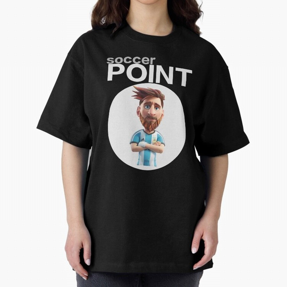 soccer POINT Oversized T-Shirt Remember Global Football Passion for FIFA World Cup 2026, Built around CR7 and Messi, England and Germany, Worldwide Fan Energy, Dramatic Goals, Stadium Lights and Championship Celebrations; Perfect for Supporters Who