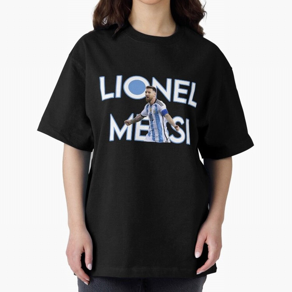 Lionel Messi Oversized T-Shirt Bring Retro Soccer Energy to the FIFA World Cup 2026 Journey through Neymar Highlights, Germany Pride, Soccer Culture, Superstar Moments, National Team Dreams and Competitive Fire; Created for Match Day Parties,