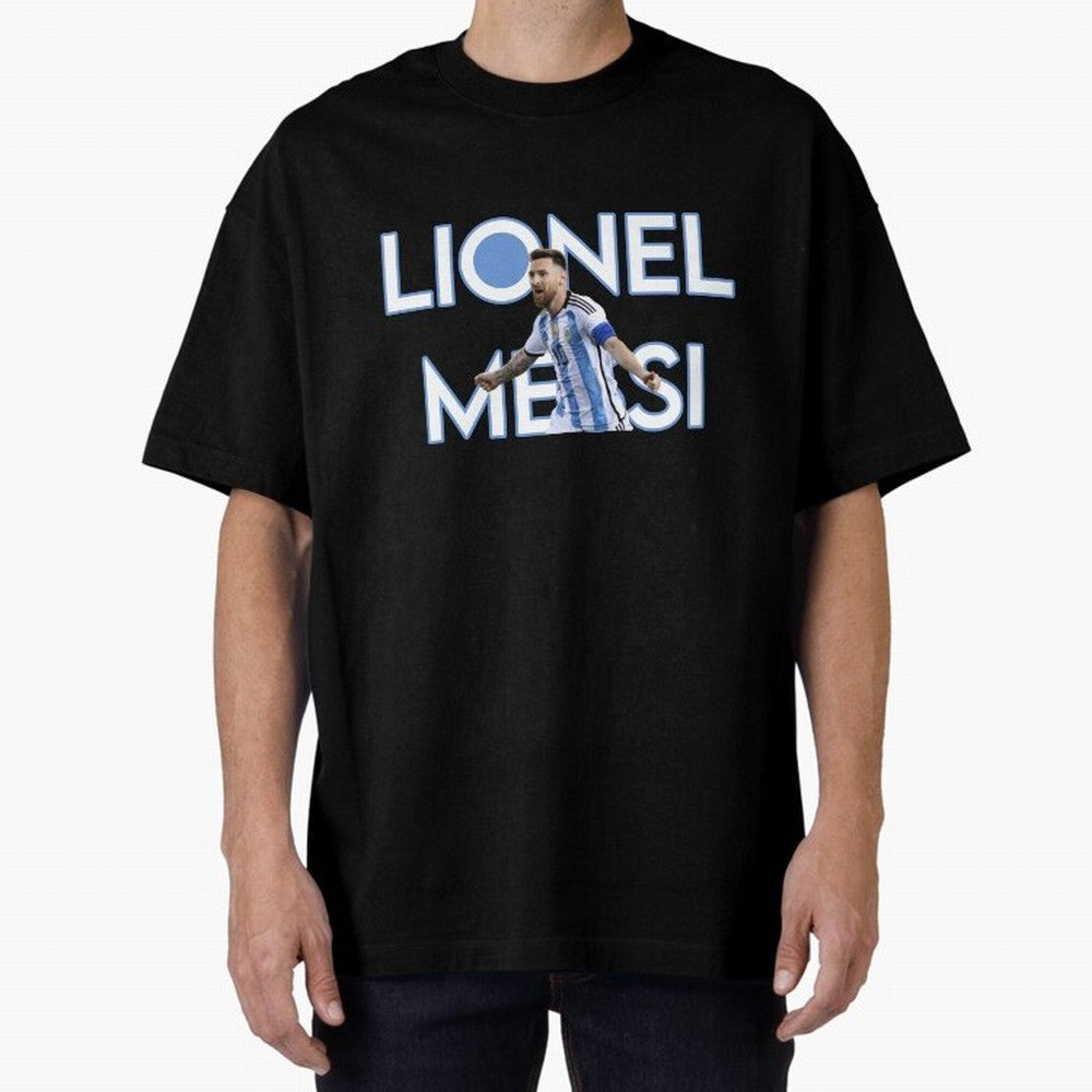 Lionel Messi Oversized T-Shirt Bring Retro Soccer Energy to the FIFA World Cup 2026 Journey through Neymar Highlights, Germany Pride, Soccer Culture, Superstar Moments, National Team Dreams and Competitive Fire; Created for Match Day Parties,