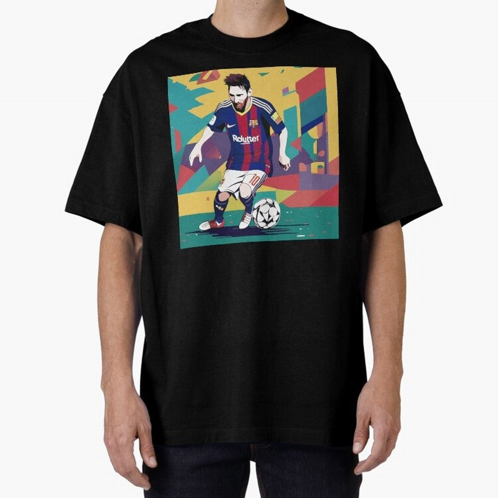 Lionel Messi Barcelona Football Classic T-Shirt Celebrate the Magic of FIFA World Cup 2026 USA Canada Mexico for Fans of Messi, Neymar and Mbappe and Argentina, France and Brazil, Bringing Vintage Soccer Flavor, Modern Football Stars, National