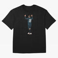 Messi Iconic Illustration Oversized T-Shirt Show Fan Pride Across the FIFA World Cup 2026 Journey through Cristiano Ronaldo Highlights, Spain Pride, Retro Football Energy, Iconic Rivalries, Trophy Chase Drama and Stadium Atmosphere; Built for