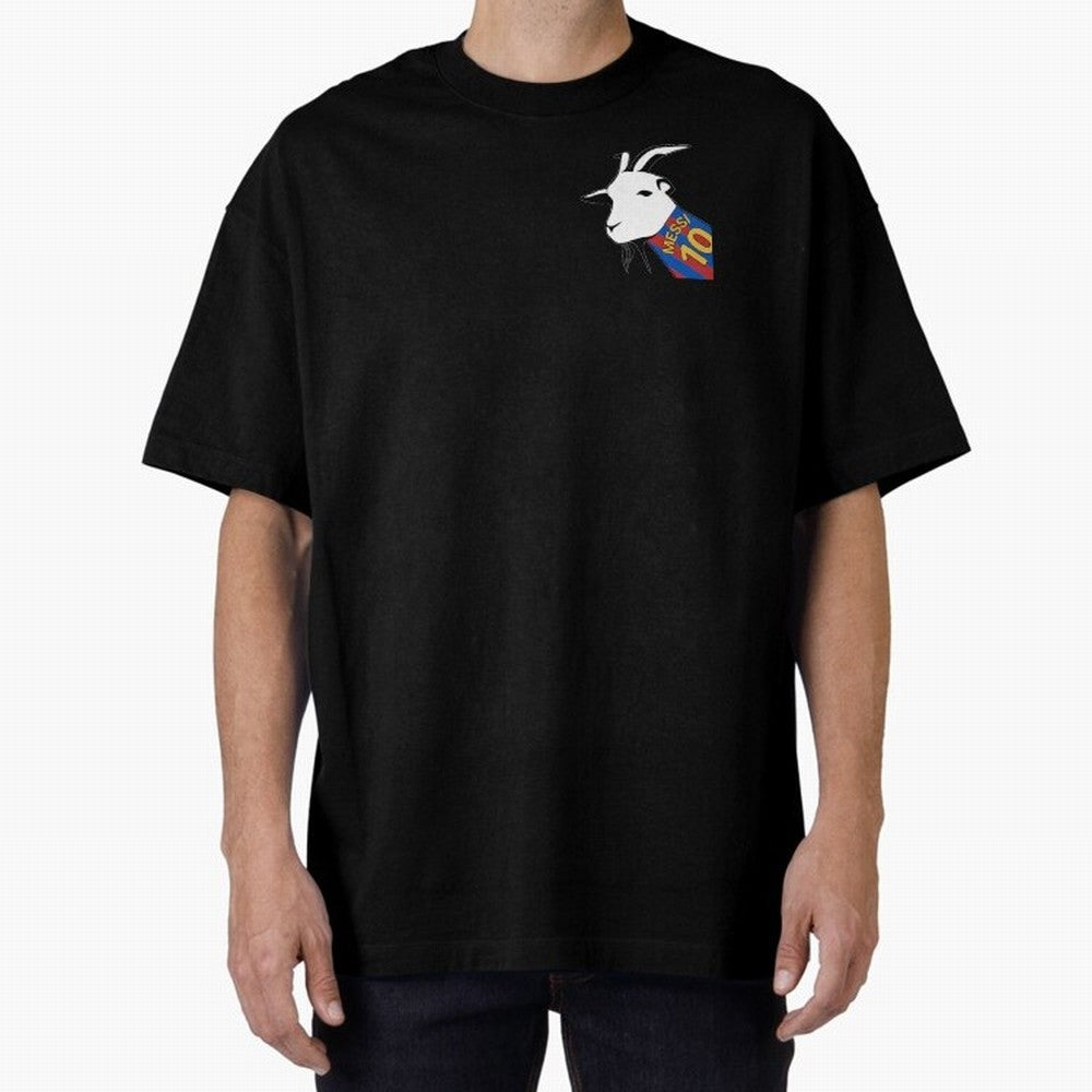 Messi Goat Barcelona Oversized T-Shirt Represent Fans Who Live for FIFA World Cup 2026 USA Canada Mexico for Fans of Neymar and Argentina, Bringing Football Passion, Legendary Performances, Festival Vibes and Supporter Community; Ideal for