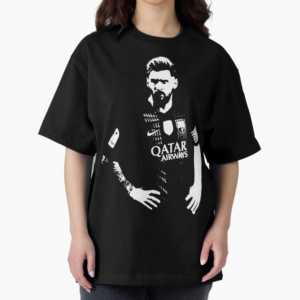 Black and white football player Classic T-Shirt Make Your Look Match FIFA World Cup 2026 Group Stage Spirit, Inspired by Argentina, Haaland, Vintage Soccer Flavor, Modern Football Stars, National Flags and Final Night Emotion; Great for Watch