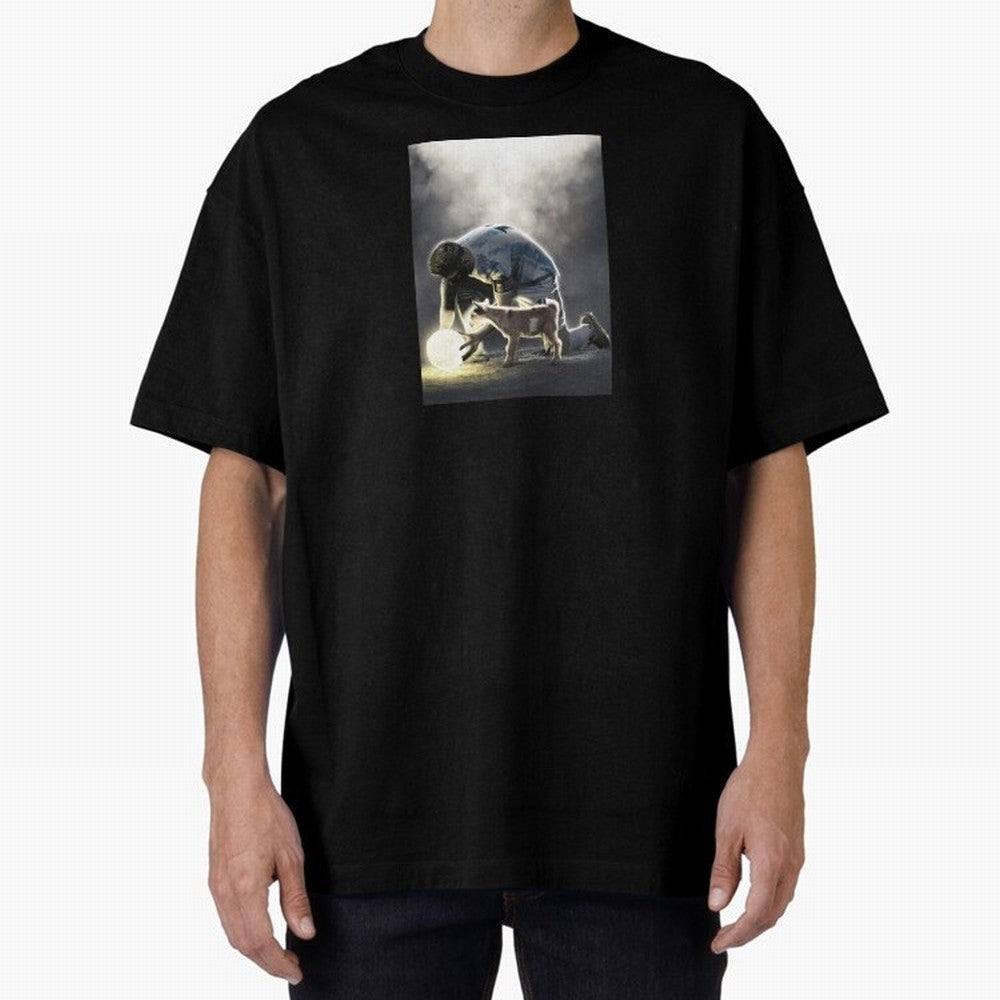 LIONEL MESSI GOAT Oversized T-Shirt Relive FIFA World Cup 2026 Group Stage for Fans of Messi and Portugal, Bringing Worldwide Fan Energy, Dramatic Goals, Stadium Lights and Championship Celebrations; Great for Watch Parties, Sports Bars, Family
