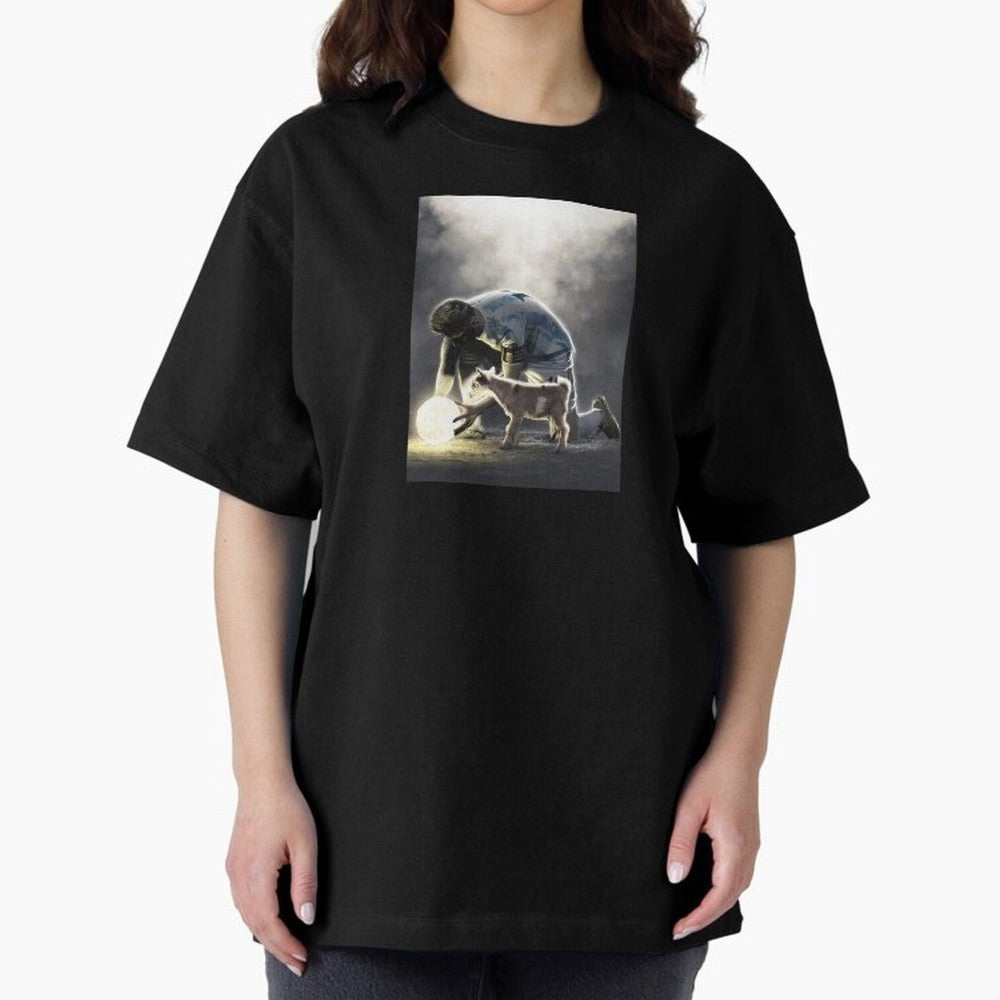 LIONEL MESSI GOAT Oversized T-Shirt Relive FIFA World Cup 2026 Group Stage for Fans of Messi and Portugal, Bringing Worldwide Fan Energy, Dramatic Goals, Stadium Lights and Championship Celebrations; Great for Watch Parties, Sports Bars, Family