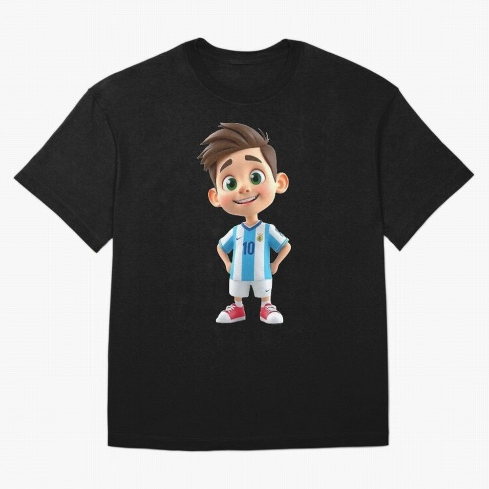 Lionel Messi Cartoon Classic T-Shirt Mark FIFA World Cup 2026 USA Canada Mexico for Fans of Messi, Neymar and Mbappe and Brazil, Bringing Supporter Pride, Iconic Celebrations, Legendary Names and Global Match Day Energy; Perfect for Fans,
