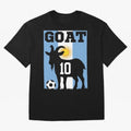 Argentina World Cup 2026 The Goat 10 Oversized T-Shirt Celebrate Football Dreams Across FIFA World Cup 2026 Spirit, Connected to France, Cristiano Ronaldo, Goal Celebration Energy, Supporter Heritage, Football Icons and Worldwide Tournament Joy;