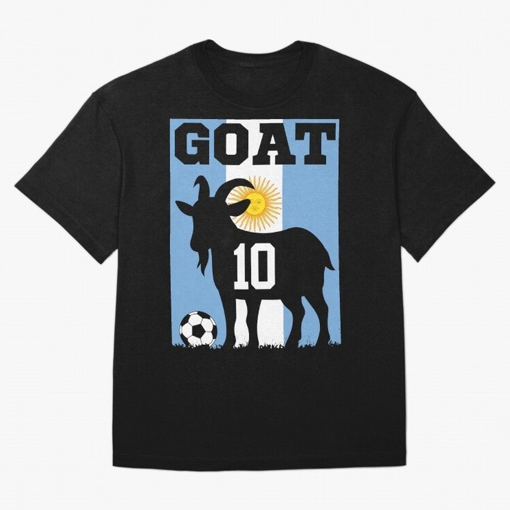 Argentina World Cup 2026 The Goat 10 Oversized T-Shirt Celebrate Football Dreams Across FIFA World Cup 2026 Spirit, Connected to France, Cristiano Ronaldo, Goal Celebration Energy, Supporter Heritage, Football Icons and Worldwide Tournament Joy;