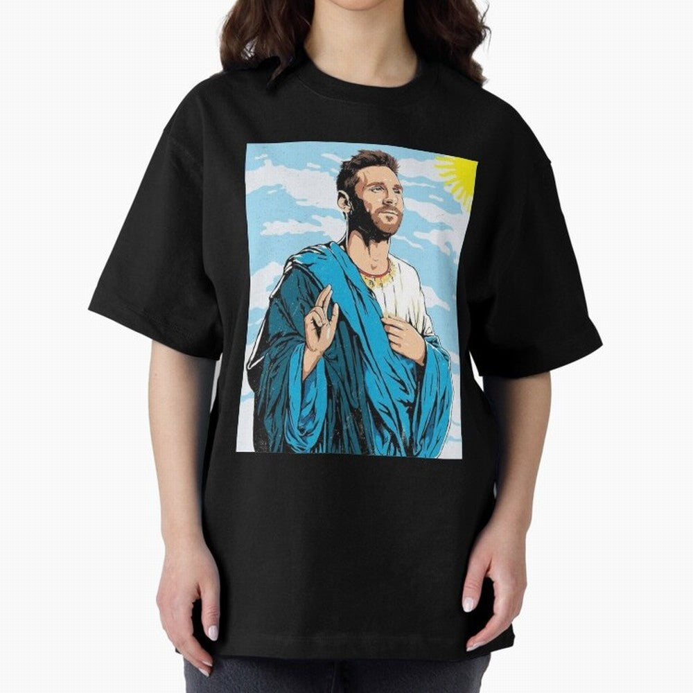 messi god Oversized T-Shirt Turn Every Weekend Toward Match Day Hype around FIFA World Cup 2026 Group Stage, Mbappe and Neymar, Spain and Netherlands, Fan Favorite Moments, National Team Passion, Big Match Drama and Soccer History; Perfect for
