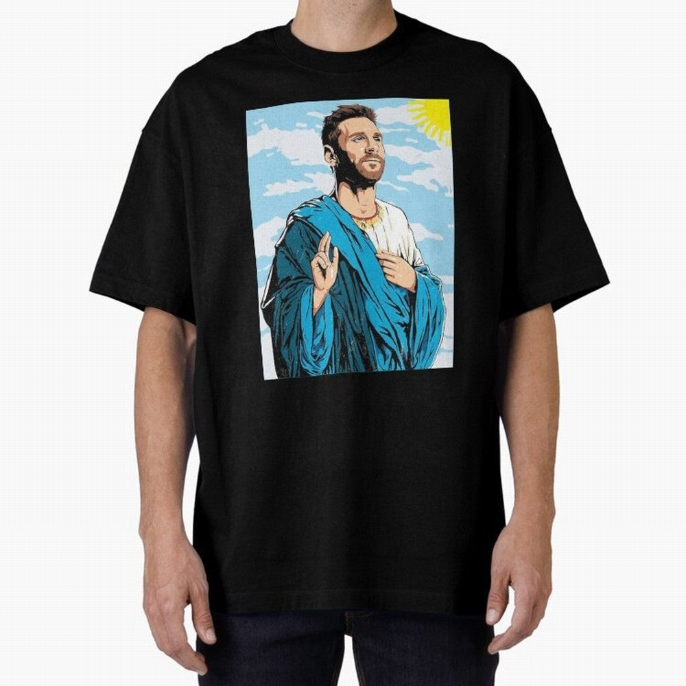 messi god Oversized T-Shirt Turn Every Weekend Toward Match Day Hype around FIFA World Cup 2026 Group Stage, Mbappe and Neymar, Spain and Netherlands, Fan Favorite Moments, National Team Passion, Big Match Drama and Soccer History; Perfect for