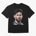 Lionel Messi Oversized T-Shirt Celebrate the Road through FIFA World Cup 2026 Group Stage Spirit, Inspired by Spain and Netherlands, Haaland and Mbappe, Sports Nostalgia, International Competition, Famous Players and Unforgettable Victories;