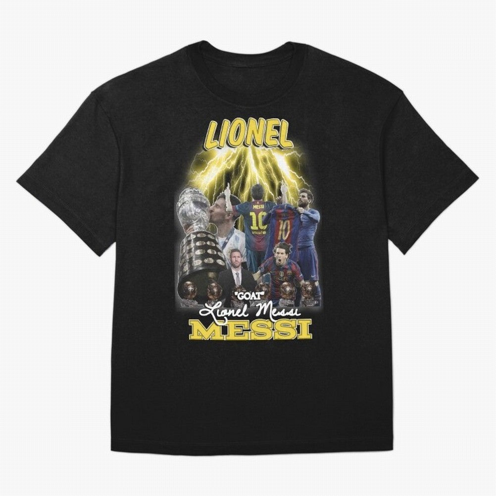 Lionel Messi: Barcelona & Argentina Classic T-Shirt Honor Global Football Passion for FIFA World Cup 2026 USA Canada Mexico, with Neymar, Argentina, France and Brazil, Match Day Excitement, Supporter Culture, Golden Goals and Global Football