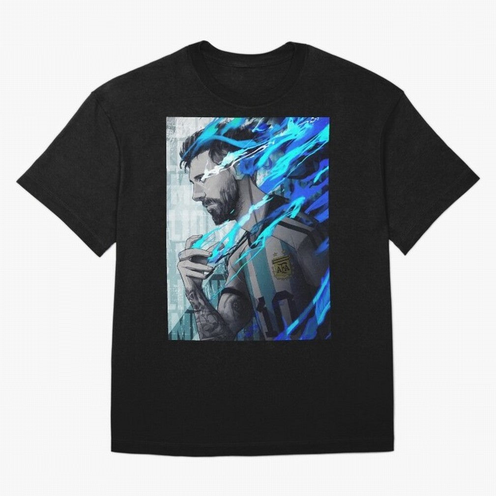 LIONEL MESSI NEW GOAL CELEBRATION ILLUSTRATION 2023 2024 Oversized T-Shirt Follow the Road to FIFA World Cup 2026 Group Stage Centered on Mbappe, England, France and Netherlands Energy, Tournament Hype, Historic Matchups, Family Viewing Parties and