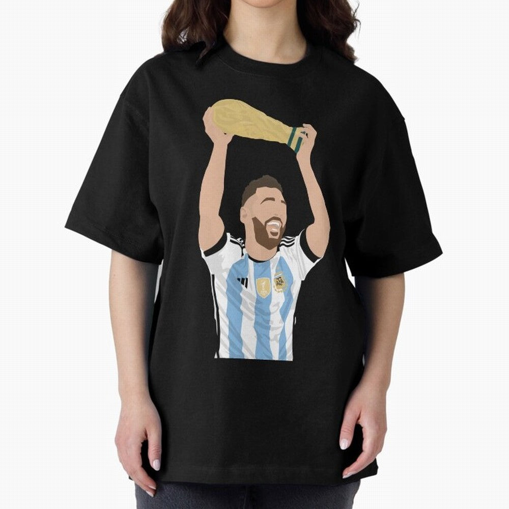 Messi minimalist design Classic T-Shirt Honor Champions and Dreams in Match Day Hype around FIFA World Cup 2026 Group Stage, Haaland, Spain, Retro Football Energy, Iconic Rivalries, Trophy Chase Drama and Stadium Atmosphere; Ideal for Passionate