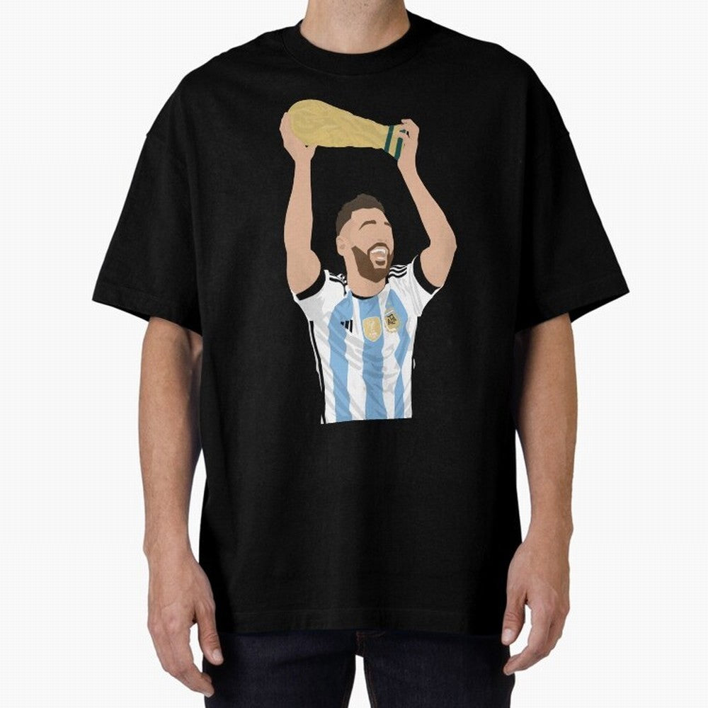 Messi minimalist design Classic T-Shirt Honor Champions and Dreams in Match Day Hype around FIFA World Cup 2026 Group Stage, Haaland, Spain, Retro Football Energy, Iconic Rivalries, Trophy Chase Drama and Stadium Atmosphere; Ideal for Passionate
