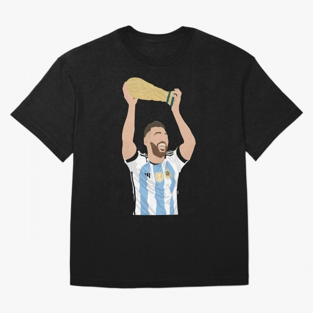 Messi minimalist design Classic T-Shirt Honor Champions and Dreams in Match Day Hype around FIFA World Cup 2026 Group Stage, Haaland, Spain, Retro Football Energy, Iconic Rivalries, Trophy Chase Drama and Stadium Atmosphere; Ideal for Passionate