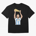 Messi minimalist design Classic T-Shirt Honor Champions and Dreams in Match Day Hype around FIFA World Cup 2026 Group Stage, Haaland, Spain, Retro Football Energy, Iconic Rivalries, Trophy Chase Drama and Stadium Atmosphere; Ideal for Passionate