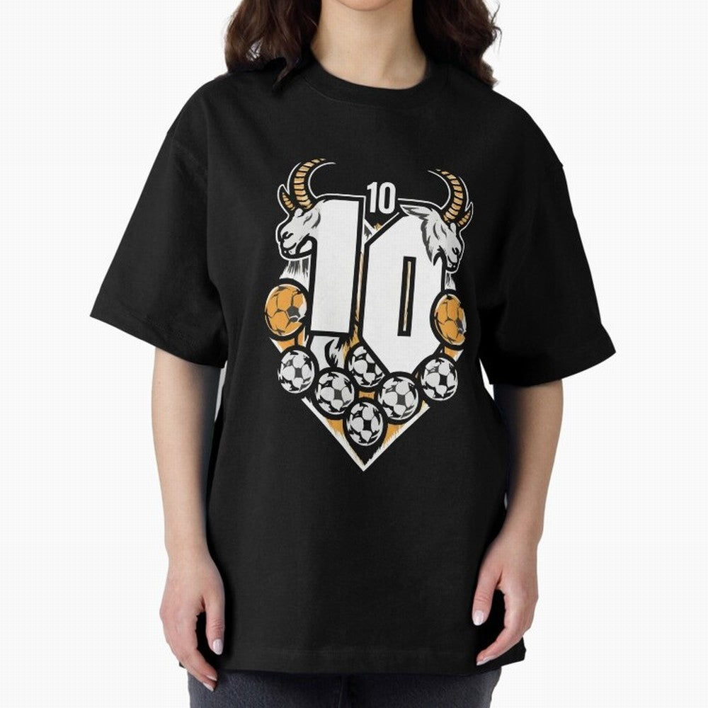 GOAT (Lionel Messi) design Boxy T-Shirt Feel International Energy from FIFA World Cup 2026 Spirit, Filled with Germany, Neymar, Fan Favorite Moments, National Team Passion, Big Match Drama and Soccer History; Perfect for Supporters Who Want Bold
