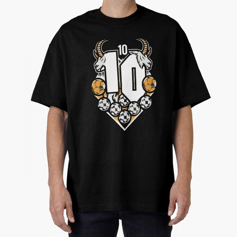 GOAT (Lionel Messi) design Boxy T-Shirt Feel International Energy from FIFA World Cup 2026 Spirit, Filled with Germany, Neymar, Fan Favorite Moments, National Team Passion, Big Match Drama and Soccer History; Perfect for Supporters Who Want Bold