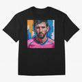 Vibrant Artistic Portrait of Lionel Messi (GOAT) - Digital painting (Version 3) Classic T-Shirt Honor Global Football Passion for FIFA World Cup 2026 USA Canada Mexico, Featuring Haaland and Mbappe, England, Football Festival Excitement, Trophy