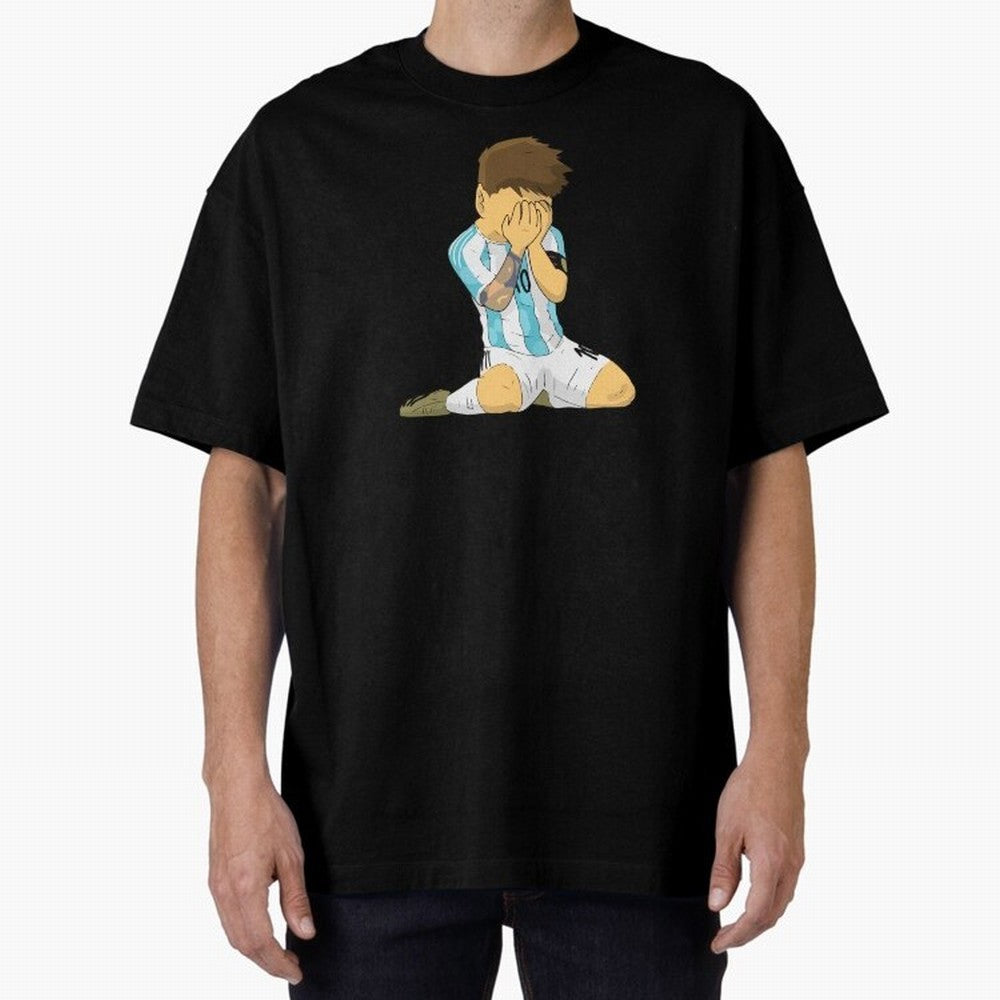 Messi Copa America Moment Oversized T-Shirt Celebrate Golden Goal Energy in FIFA World Cup 2026 Group Stage Driven by Messi, Neymar and Mbappe, England, France and Netherlands Energy, Stadium Memories, Football Loyalty, International Chants and