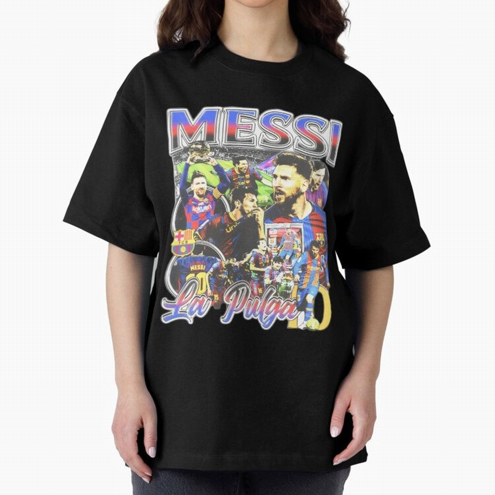 Lionel Messi Graphic Design Classic T-Shirt Relive the Noise and Pride of the FIFA World Cup 2026 USA Canada Mexico Journey through Cristiano Ronaldo Highlights, England and Germany Pride, Tournament Hype, Historic Matchups, Family Viewing Parties
