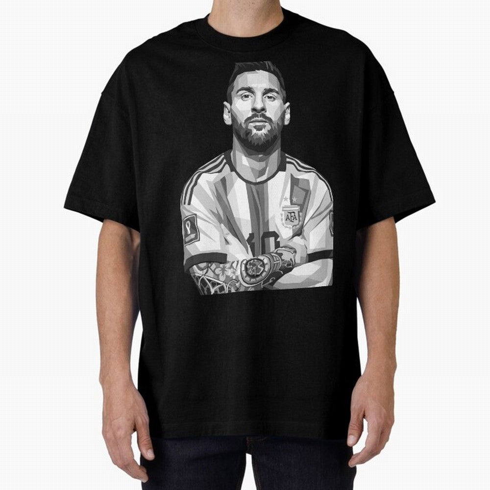 Messi grayscale Classic T-Shirt Make Every Match About the FIFA World Cup 2026 Group Stage Journey through Haaland Highlights, Argentina Pride, Goal Celebration Energy, Supporter Heritage, Football Icons and Worldwide Tournament Joy; Great for