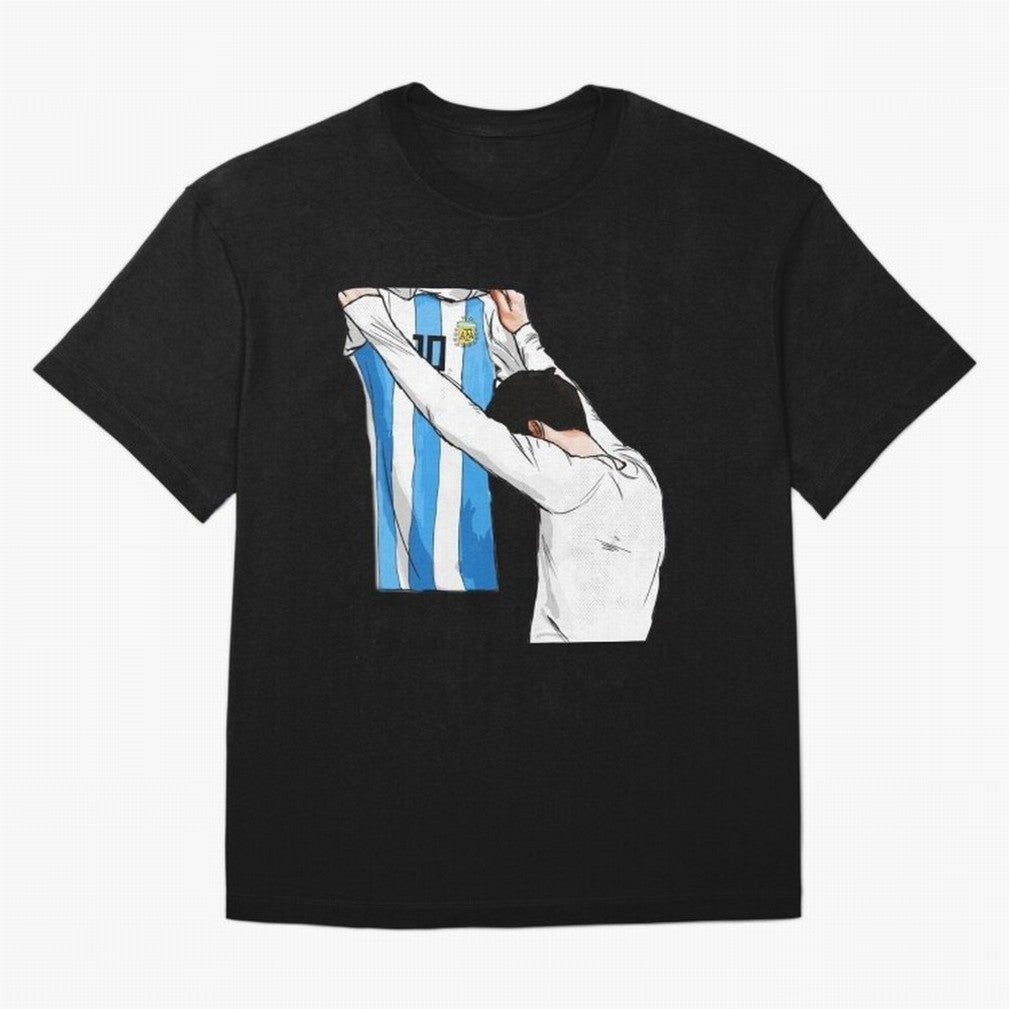 Lionel Messi holding his shirt, Argentina copa america| Perfect Gift For you and friends Classic T-Shirt Support the Legends of the FIFA World Cup 2026 Group Stage Journey through Messi, CR7 and Mbappe Highlights, Spain and Netherlands Pride,