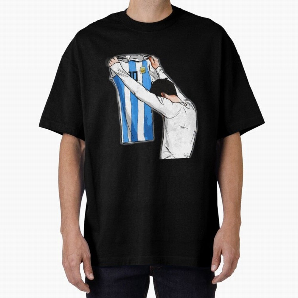 Art Messi Illustration Classic T-Shirt Showcase FIFA World Cup 2026 Spirit, Made for Portugal, Spain and Germany, Neymar, Worldwide Fan Energy, Dramatic Goals, Stadium Lights and Championship Celebrations; Made for Die Hard Supporters, Soccer
