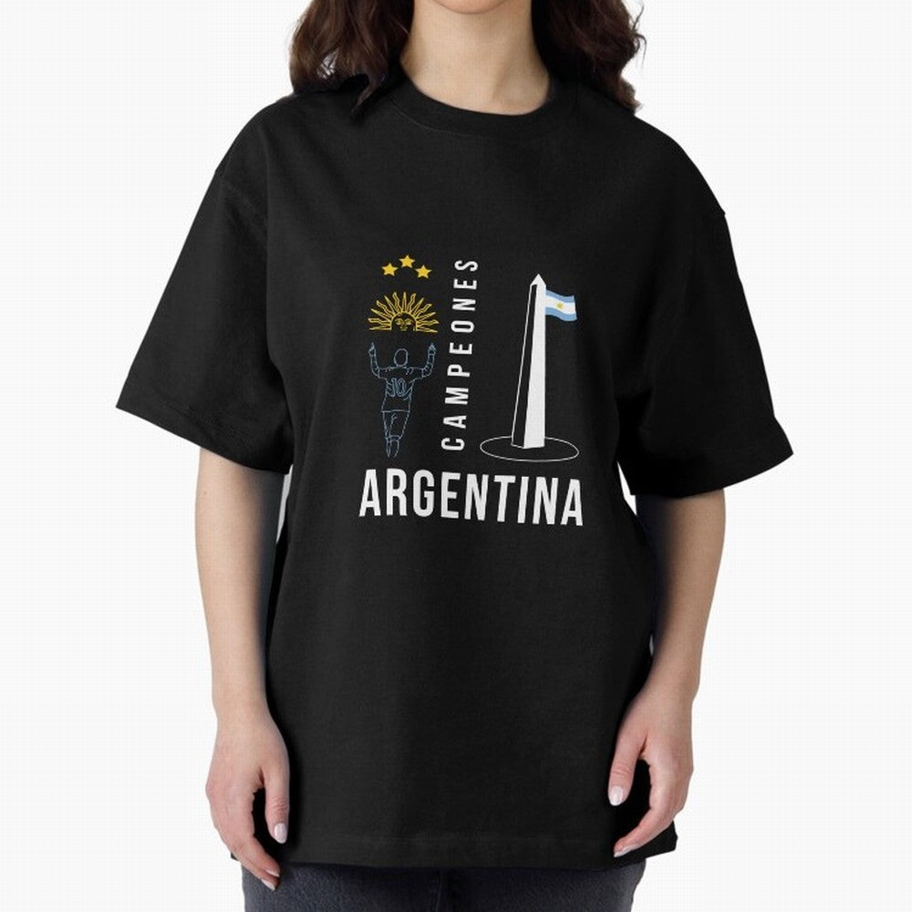 Argentina Campeon Essential T-Shirt Celebrate the Biggest Stage of Global Football Passion for FIFA World Cup 2026 Group Stage, Featuring Mbappe and Neymar, England, Soccer Culture, Superstar Moments, National Team Dreams and Competitive Fire;