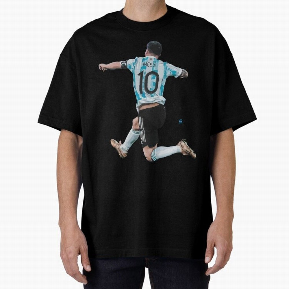 Messi 10 The Goat Oversized T-Shirt Join Supporters Worldwide for FIFA World Cup 2026 Spirit, Driven by Spain and Netherlands, Neymar, Haaland and Cristiano Ronaldo, Global Supporter Spirit, Legendary Goals, National Colors and Tournament