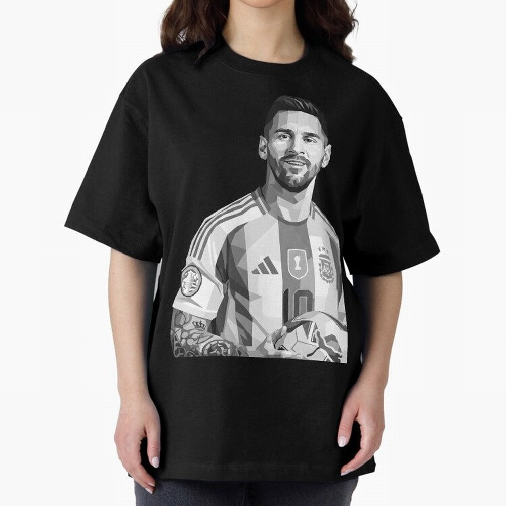 Messi grayscale Classic T-Shirt Celebrate Every Goal in Global Football Passion for FIFA World Cup 2026, Filled with Messi, CR7 and Mbappe, Spain, Championship Spirit, Famous Goals, Roaring Crowds and International Football Unity; Ideal for